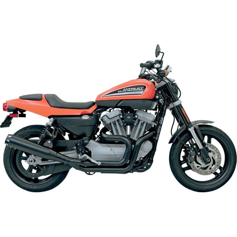 PartzBiz HD 4416413 - Bassani Black Road Rage II B1 Power 2 into 1 ท่อ Harley Sportster XR1200 | 1XR8R