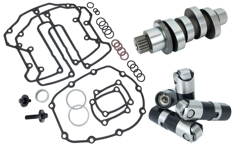 PartzBiz HD 4415879 - Feuling 1456 Race Series 521 Grind Camshaft Cam Kit 17-19 Harley Milwaukee M8 0925-1211 09251211 Harley Davidson Milwaukee M8 M-eight Custom Chopper Bike รถจักรยานยนต์ประสิทธิภาพทดแทนแรงม้า HP อัพเกรดเครื่องยนต์มอเตอร์แพ็คเกจ
