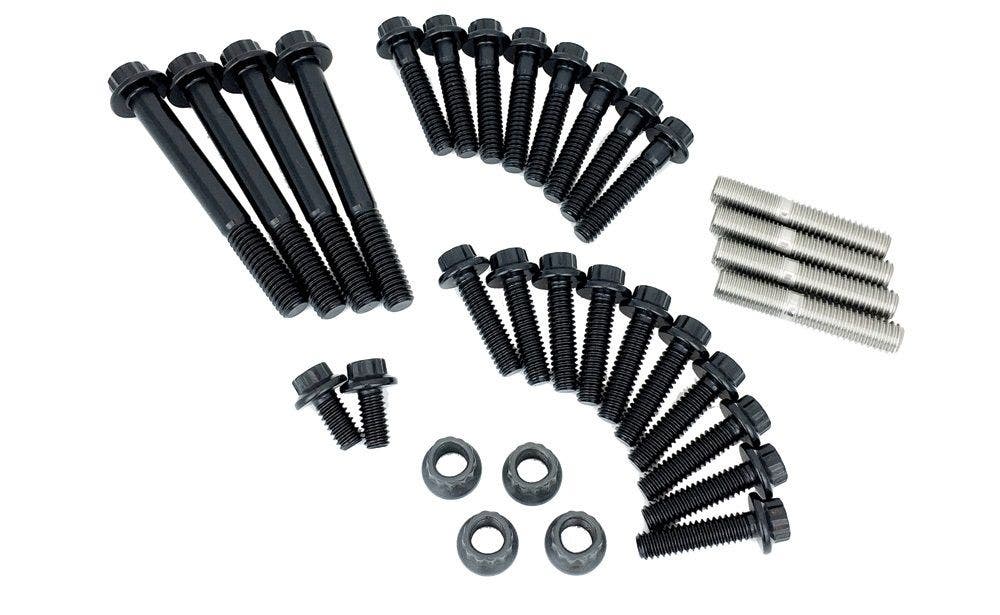 PartzBiz HD 4415844 - Feuling 3047 หัว Rocker Box & Rocker Shaft Studs Nuts Kit Harley Davidson Milwaukee M8 M-Eight Performance Custom Bike เครื่องยนต์รถจักรยานยนต์ มอเตอร์อัพเกรดตัวยึดทดแทน