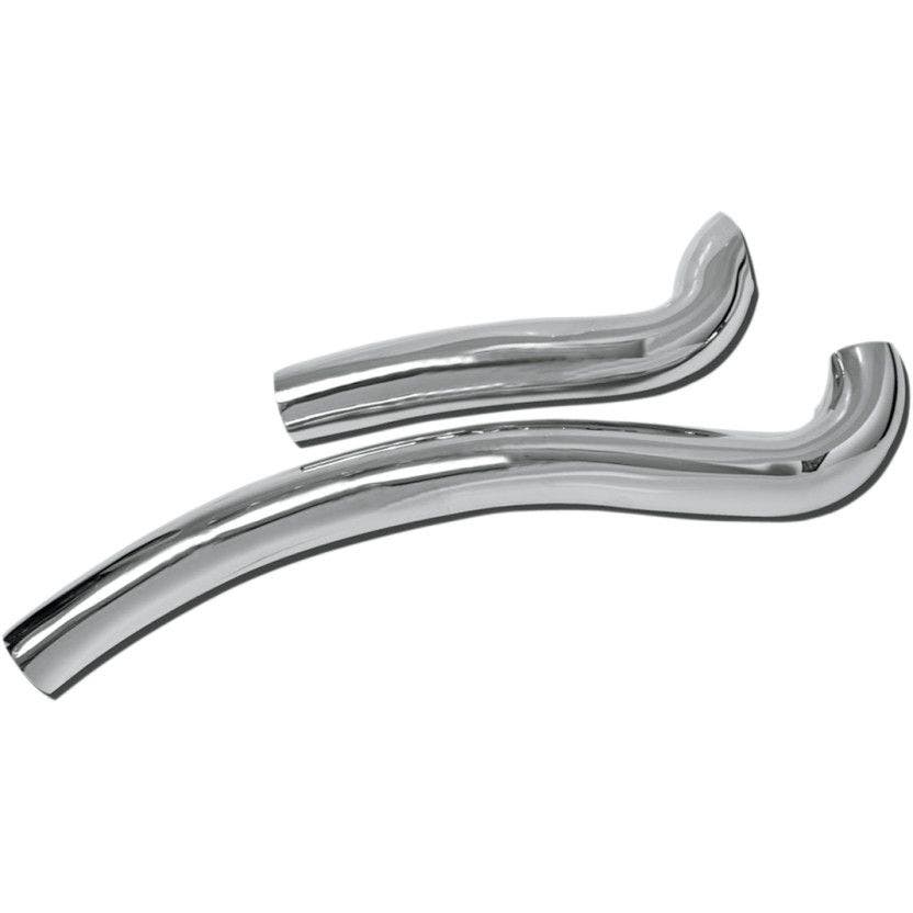PartzBiz HD 4415098 - แผ่นกันความร้อน Bassani Chrome Radial Sweepers สำหรับ Harley Sportster 86-03 | HS-XL-FF12