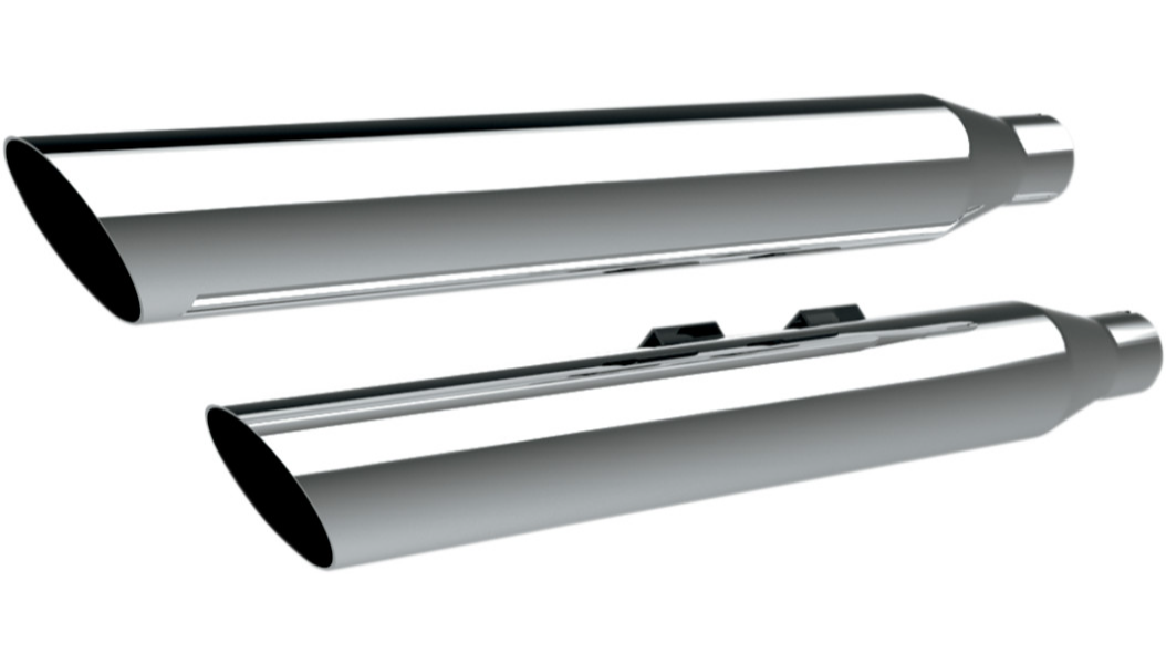 Khrome Werks 3" HP-Plus Chrome Slash Down Slip on Mufflers Harley 07-17 FLSTN | 202375 – Khrome Werks 4413801
