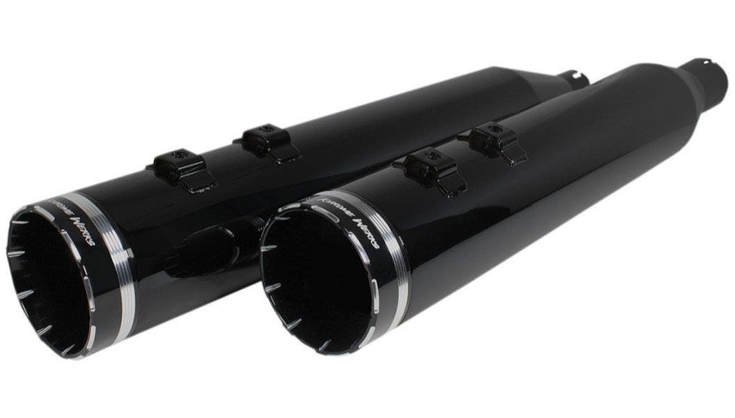 Khrome Werks 4.5" HP Plus Slip-On Muffler Tracer Black Obsidian Harley FLH 17-Up | 202640 – Khrome Werks 4413809