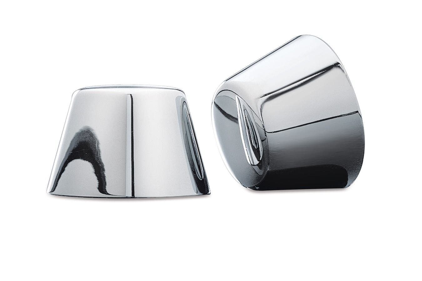 PartzBiz HD 4413260 - Kuryakyn 1214 Chrome ด้านหน้า 25 มม.เพลาอ่อนนุชครอบคลุม 07-17 Softail Touring Dyna V-Rod | 1214