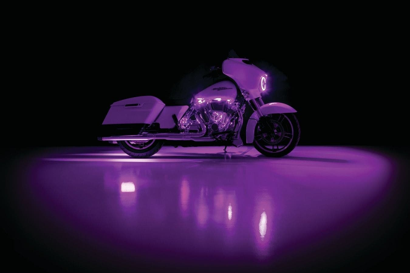 PartzBiz HD 4413211 - Kuryakyn 2805 Prism + Flare LED Accent ไฟ Universal 12V Custom Harley อินเดีย softail dyna vrod scout octane Victory Sportster