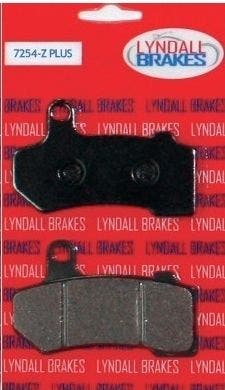 PartzBiz HD 4410373 - Lyndall Racing ผ้าเบรคหน้าและหลัง Z-Plus สำหรับ Harley V-Rod/Dresser 41854-08; 17200063; 1720-0063; 7254-Z พลัส
