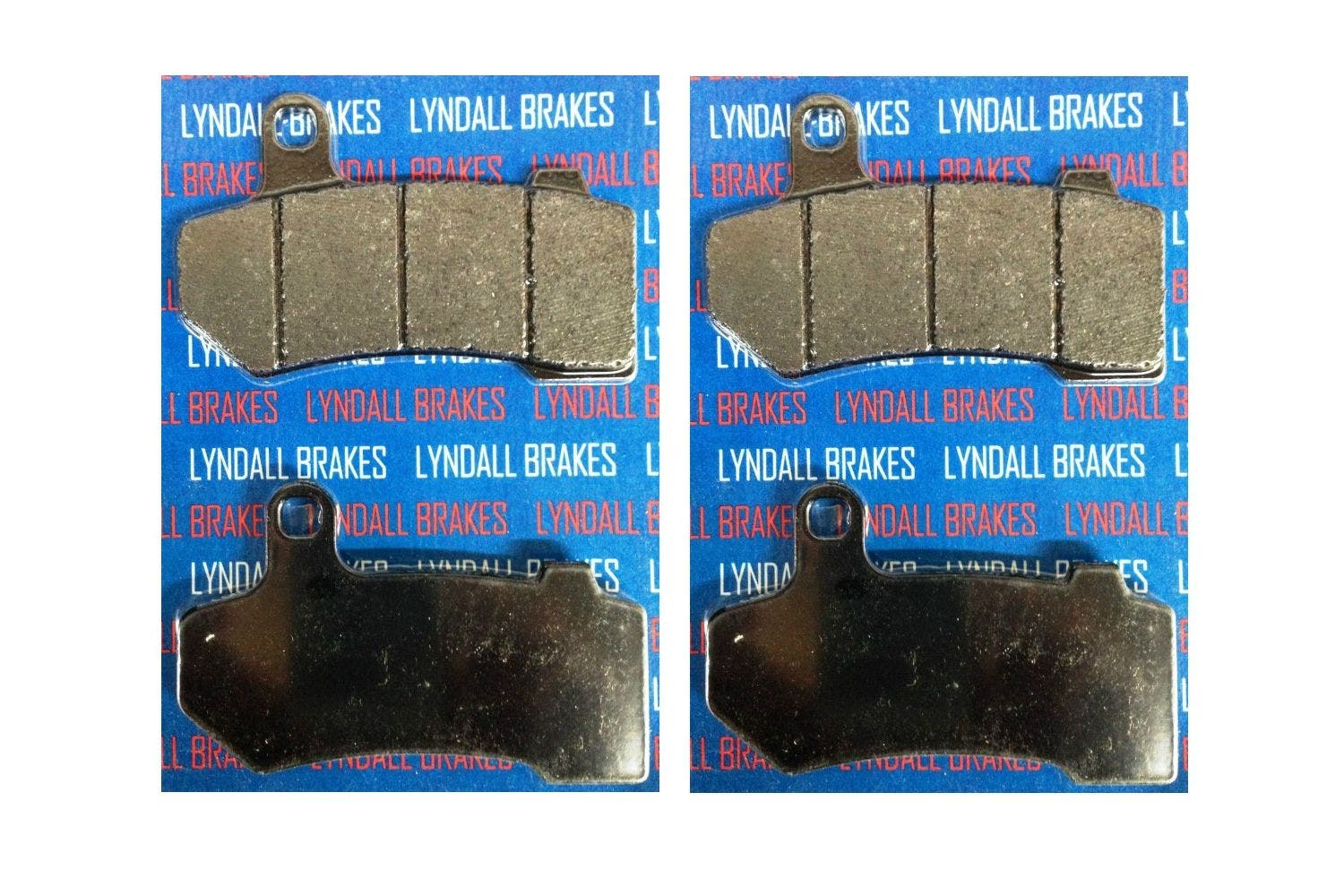 PartzBiz HD 4410349 - ผ้าเบรกหน้า Lyndall Racing Xtreme Low Dust Series Harley Touring & V-Rod | 7254X เปลี่ยน OEM 41852-08; 41852-08A; 41852-08B