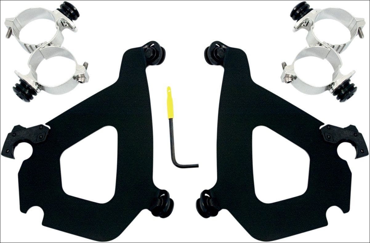PartzBiz HD 4409517 - ชุดติดตั้ง Memphis Shades Trigger Lock สำหรับแฟริ่ง Bullet Harley V-Rod VRSCX | เม.ย.1982