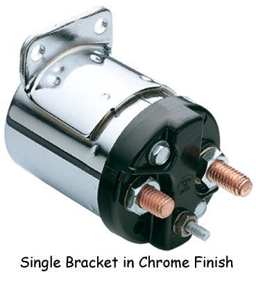 PartzBiz HD 4409267 - Mid USA 17750 Chrome Starter Solenoid OE 71743-77A Harley Big Twin 4 ความเร็ว 65-88 electra แผนที่ street glide softail