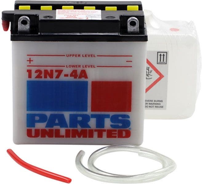 Parts Unlimited Yuasa Battery w/ Acid 12N7-4A 12V 7Ah Rep OE 63731-99 66006-69 – Other Brands 4407985