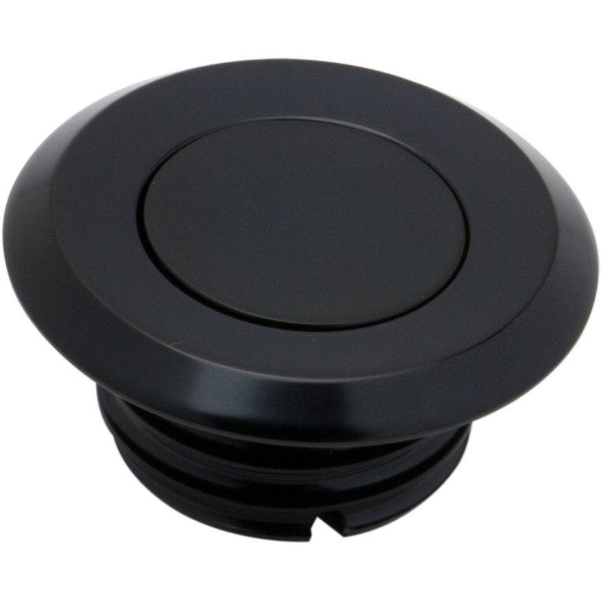PartzBiz HD 4406675 - Arlen Ness สีดำ Pop Up Vented Gas Cap Harley 96-16 Softail Dyna Sportster | 70-002