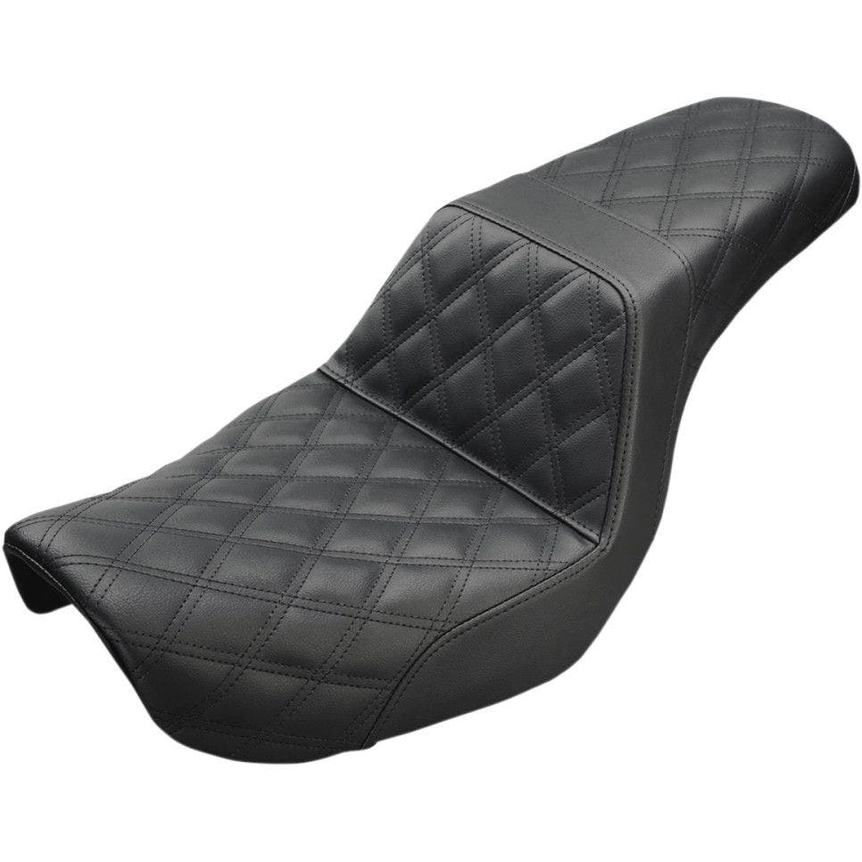 PartzBiz HD 4403978 - Saddlemen 804-04-175 สีดำ Step Up Full LS ที่นั่ง 04-05 Harley Dyna FXD 0803-0607 08030607