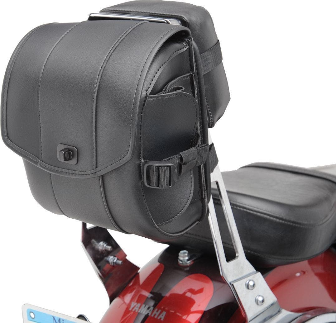 PartzBiz HD 4403788 - Saddlemen 3503-0064 Cruis'n Deluxe Sissy Bar Touring กระเป๋า Universal Fit 3503-0064 35030064