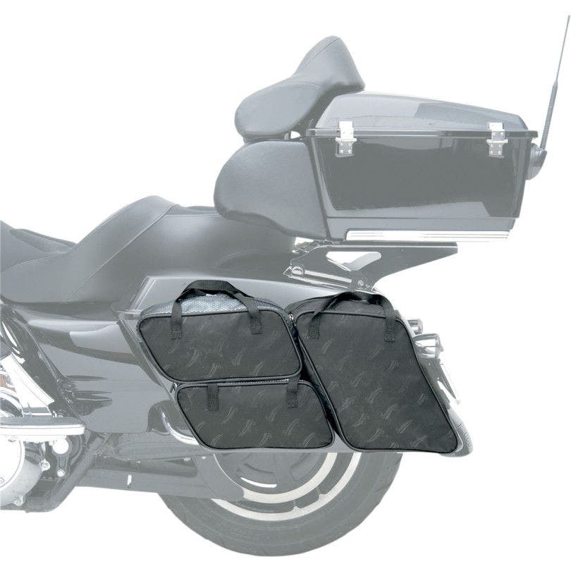 PartzBiz HD 4403713 - Saddlemen 3501-0712 Saddlebag Packing Cube 4 ชิ้นชุด 93-13 Harley FLH 3501-0712 35010712