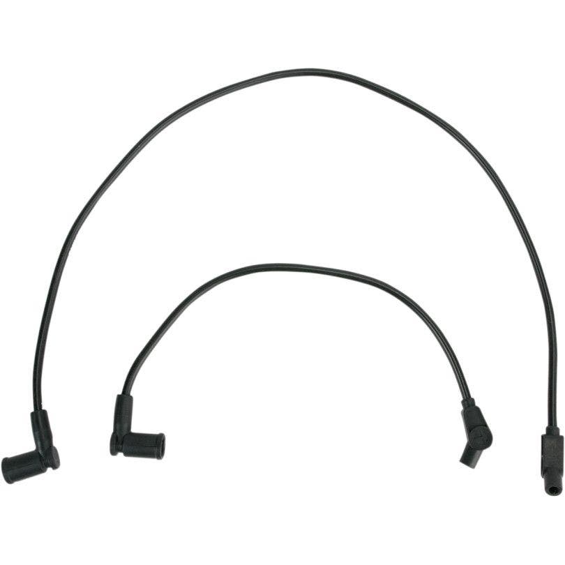 PartzBiz HD 4402624 - Sumax Taylor 8mm Spiro-Pro ชุดสายหัวเทียนสีดำ Harley 09-16 FLH | 20036