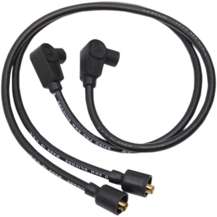 PartzBiz HD 4402591 - Sumax Taylor 8mm 24 ” L 90 องศา Spiro-Pro Black Spark Plug Wires Harley Custom | 76081