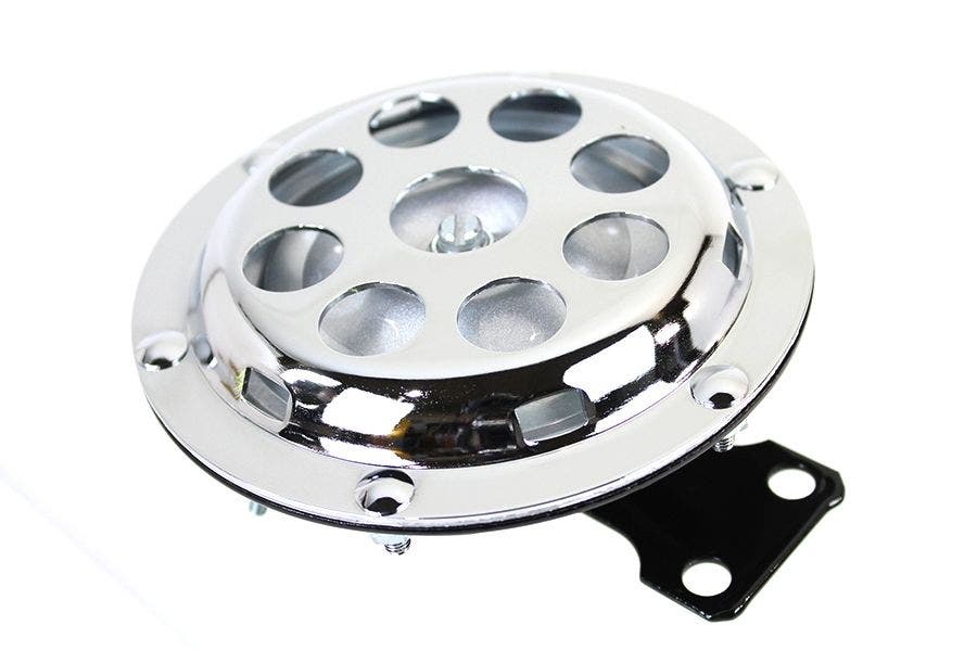 PartzBiz HD 4401143 - V-Twin 33-1718 Chrome 6 ”Horn 9-Hole Harley Ironhead Sportster XLCH 57-79 สำหรับ Harley Davidson electra road street glide king ดังที่สุด ดีที่สุดสำหรับการซื้อ