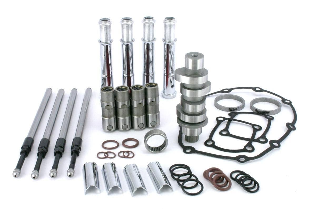 PartzBiz HD 4400054 - ซิป Performance 517-319 สีแดง Shift 472 Cam Cams ปะเก็น Cam Bearing Lifters Quickee Pushrods Zip Kit 2017-2019 Harley Davidson Milwaukee 8 Eight Touring Bagger Dresser Softail