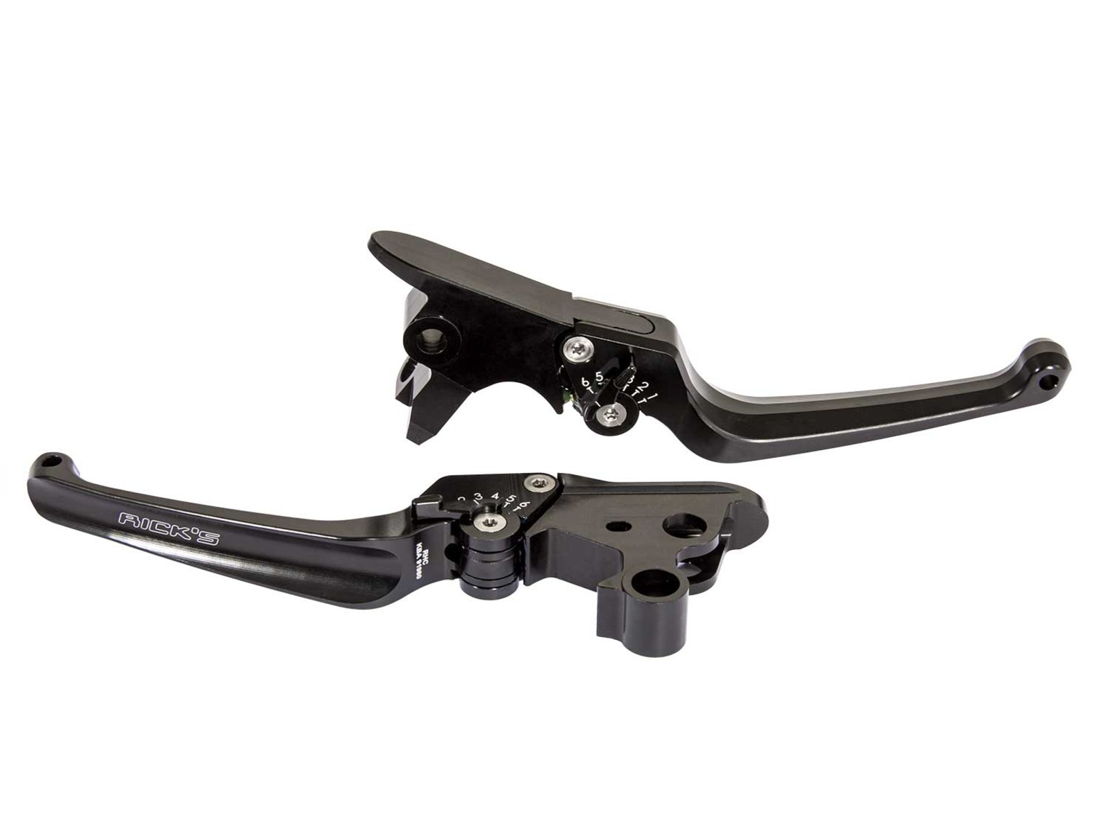PartzBiz HD 5500528 - มือเบรคปรับระดับ Classic Black, V-Rod 2002-2005